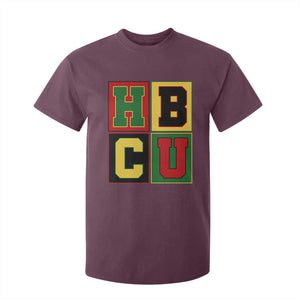 HBCU Block Letter Pride Graphic T Shirt For Kid College Support Statement Black Excellence TS02 Maroon Print Your Wear