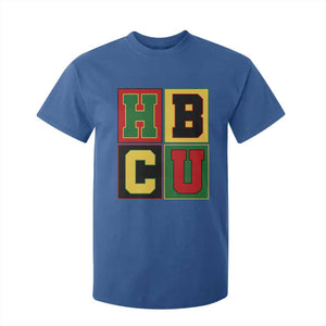 HBCU Block Letter Pride Graphic T Shirt For Kid College Support Statement Black Excellence TS02 Royal Blue Print Your Wear