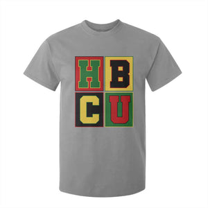 HBCU Block Letter Pride Graphic T Shirt For Kid College Support Statement Black Excellence TS02 Sport Gray Print Your Wear
