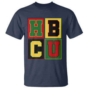 HBCU Block Letter Pride Graphic T Shirt College Support Statement Black Excellence TS02 Navy Print Your Wear