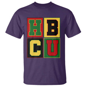 HBCU Block Letter Pride Graphic T Shirt College Support Statement Black Excellence TS02 Purple Print Your Wear