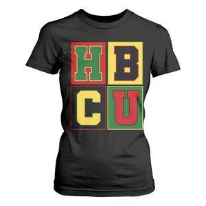 HBCU Block Letter Pride Graphic T Shirt For Women College Support Statement Black Excellence TS02 Black Print Your Wear