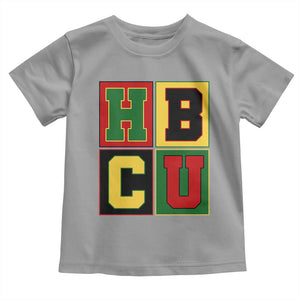 HBCU Block Letter Pride Graphic Toddler T Shirt College Support Statement Black Excellence TS02 Sport Gray Print Your Wear