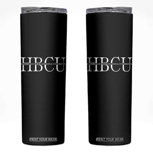 HBCU Pride Classic Statement Skinny Tumbler Minimalist Black Excellence and History TS02 Black Print Your Wear