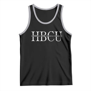 HBCU Pride Classic Statement Tank Top Minimalist Black Excellence and History TS02 Black Athletic Heather Print Your Wear