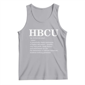 HBCU Definition Tank Top Historically Black College Pride Celebrating Education and Black History TS02 Athletic Heather Print Your Wear