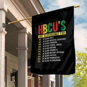 HBCUs Are Responsible For Black Excellence Garden Flag Powerful Education Impact Statistics Pride TS02 Print Your Wear