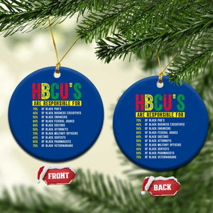 HBCUs Are Responsible For Black Excellence Ceramic Ornament Powerful Education Impact Statistics Pride TS02 1pc Blue Print Your Wear