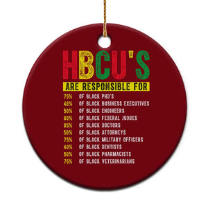 HBCUs Are Responsible For Black Excellence Ceramic Ornament Powerful Education Impact Statistics Pride TS02 1pc Red Print Your Wear