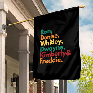 90s Black Sitcom HBCU Culture Tribute Garden Flag Ron Denise Whitley Dwayne Kimberly Freddie TS02 Print Your Wear