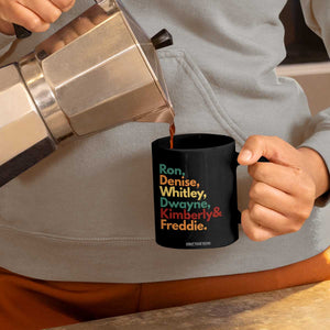 90s Black Sitcom HBCU Culture Tribute Coffee Mug Ron Denise Whitley Dwayne Kimberly Freddie TS02 Print Your Wear