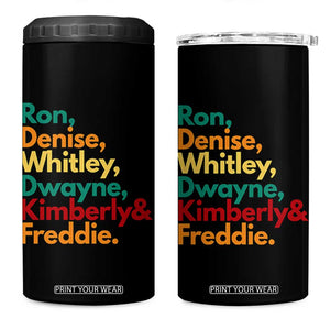90s Black Sitcom HBCU Culture Tribute 4 in 1 Can Cooler Tumbler Ron Denise Whitley Dwayne Kimberly Freddie TS02 One Size: 16 oz Black Print Your Wear