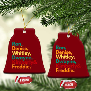 90s Black Sitcom HBCU Culture Tribute Ceramic Ornament Ron Denise Whitley Dwayne Kimberly Freddie TS02 Print Your Wear