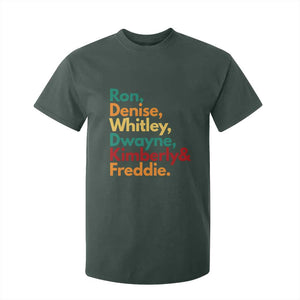 90s Black Sitcom HBCU Culture Tribute T Shirt For Kid Ron Denise Whitley Dwayne Kimberly Freddie TS02 Dark Forest Green Print Your Wear