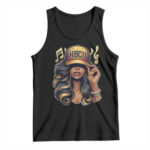 HBCU Queen Vibes Tank Top Melanin Music College Pride for Black Excellence Supporters TS02 Black Print Your Wear