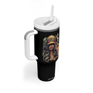 HBCU Queen Vibes Tumbler With Handle Melanin Music College Pride for Black Excellence Supporters TS02 Print Your Wear