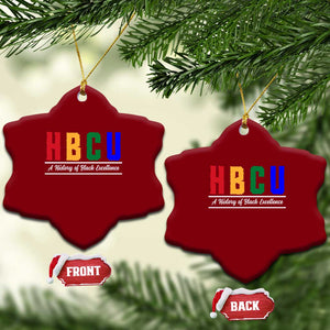 HBCU A History of Black Excellence Ceramic Ornament College Pride Statement Celebrating African American Achievement TS02 Print Your Wear