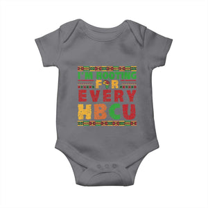 I’m Rooting for Every HBCU Baby Onesie Pan African Pride College Support Statement TS02 Charcoal Print Your Wear