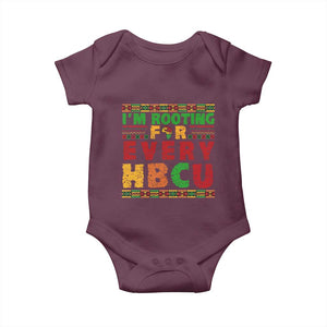 I’m Rooting for Every HBCU Baby Onesie Pan African Pride College Support Statement TS02 Maroon Print Your Wear