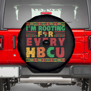 I’m Rooting for Every HBCU Spare Tire Cover Pan African Pride College Support Statement TS02 Black Print Your Wear