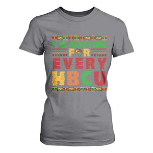 I’m Rooting for Every HBCU T Shirt For Women Pan African Pride College Support Statement TS02 Charcoal Print Your Wear