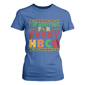I’m Rooting for Every HBCU T Shirt For Women Pan African Pride College Support Statement TS02 Royal Blue Print Your Wear