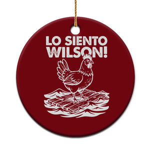 Lo Siento Wilson Funny Chicken Floating Meme Ceramic Ornament Viral Rooster Spanish Apology Trend TS02 1pc Red Print Your Wear