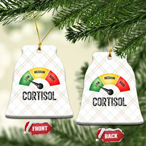 Funny Low Cortisol Stress Meter Ceramic Ornament Low Medium High Anxiety Humor TS02 Print Your Wear