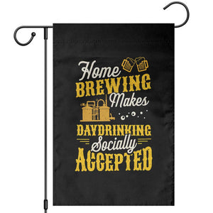 Funny Craft Crew Beer Homebrewers Garden Flag Home Brewing Makes Day Drinking Socially Accepted Brewery Fans TS02 Black Print Your Wear