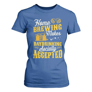 Funny Craft Crew Beer Homebrewers T Shirt For Women Home Brewing Makes Day Drinking Socially Accepted Brewery Fans TS02 Royal Blue Print Your Wear