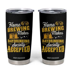 Funny Craft Crew Beer Homebrewers Tumbler Cup Home Brewing Makes Day Drinking Socially Accepted Brewery Fans TS02 Black Print Your Wear