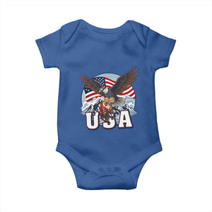 USA 1980 2026 American Eagle vs Canada Loon Baby Onesie Vintage Champs Retro Game Day Hockey Sports Fan TS02 Royal Blue Print Your Wear