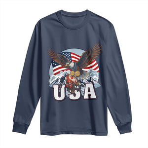 USA 1980 2026 American Eagle vs Canada Loon Long Sleeve Shirt Vintage Champs Retro Game Day Hockey Sports Fan TS02 Navy Print Your Wear
