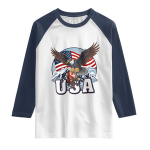 USA 1980 2026 American Eagle vs Canada Loon Raglan Shirt Vintage Champs Retro Game Day Hockey Sports Fan TS02 White Navy Print Your Wear