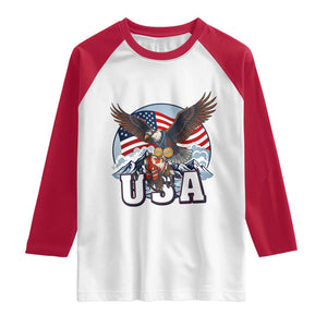 USA 1980 2026 American Eagle vs Canada Loon Raglan Shirt Vintage Champs Retro Game Day Hockey Sports Fan TS02 White Red Print Your Wear
