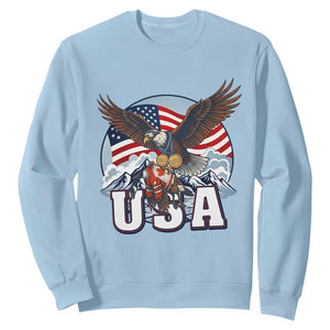 USA 1980 2026 American Eagle vs Canada Loon Sweatshirt Vintage Champs Retro Game Day Hockey Sports Fan TS02 Light Blue Print Your Wear