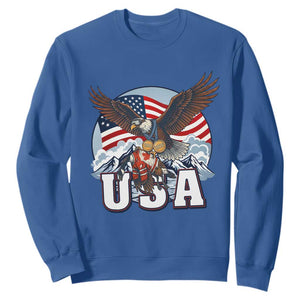 USA 1980 2026 American Eagle vs Canada Loon Sweatshirt Vintage Champs Retro Game Day Hockey Sports Fan TS02 Royal Blue Print Your Wear