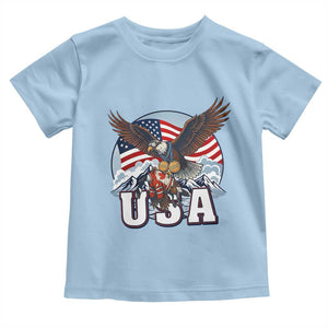 USA 1980 2026 American Eagle vs Canada Loon Toddler T Shirt Vintage Champs Retro Game Day Hockey Sports Fan TS02 Light Blue Print Your Wear