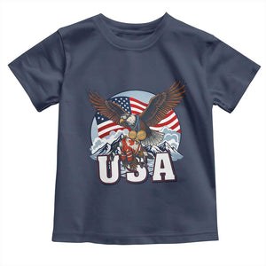 USA 1980 2026 American Eagle vs Canada Loon Toddler T Shirt Vintage Champs Retro Game Day Hockey Sports Fan TS02 Navy Print Your Wear