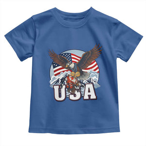 USA 1980 2026 American Eagle vs Canada Loon Toddler T Shirt Vintage Champs Retro Game Day Hockey Sports Fan TS02 Royal Blue Print Your Wear