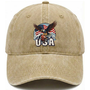 USA 1980 2026 American Eagle vs Canada Loon Washed Cotton Baseball Cap Vintage Champs Retro Game Day Hockey Sports Fan TS02 Print Your Wear