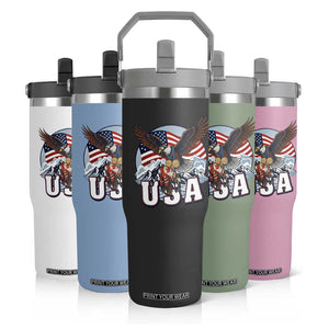 USA 1980 2026 American Eagle vs Canada Loon Flip Straw Tumbler Vintage Champs Retro Game Day Hockey Sports Fan TS02 Print Your Wear