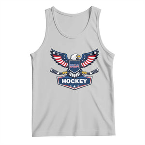 Screaming American Eagle Hockey Pride Graphic Tank Top Proud USA Ice Sticks Sports Fan TS02 Ash Print Your Wear