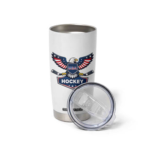 Screaming American Eagle Hockey Pride Graphic Tumbler Cup Proud USA Ice Sticks Sports Fan TS02 Print Your Wear