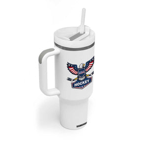 Screaming American Eagle Hockey Pride Graphic Tumbler With Handle Proud USA Ice Sticks Sports Fan TS02 Print Your Wear