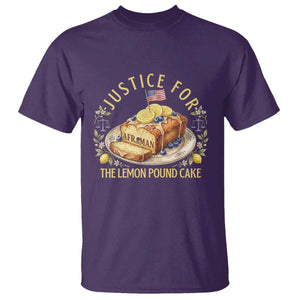 Justice for the Lemon Pound Cake Vintage T Shirt - Funny Viral Meme Dessert Parody Rap Fans TS02 Purple Print Your Wear