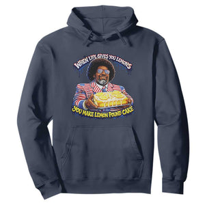 When Life Gives You Lemons Make Lemon Pound Cake Funny Meme Hoodie - Viral Hip Hop Humor Parody for Rap Fans TS02 Navy Print Your Wear