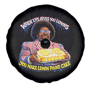 When Life Gives You Lemons Make Lemon Pound Cake Funny Meme Spare Tire Cover Viral Hip Hop Humor Parody for Rap Fans TS02 Print Your Wear