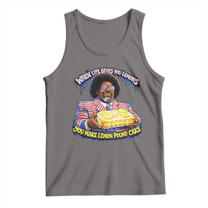 When Life Gives You Lemons Make Lemon Pound Cake Funny Meme Tank Top Viral Hip Hop Humor Parody for Rap Fans TS02 Deep Heather Print Your Wear