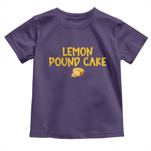 Lemon Pound Cake Team Toddler T Shirt Viral Meme Dessert Parody Internet Culture Fans TS02 Purple Print Your Wear